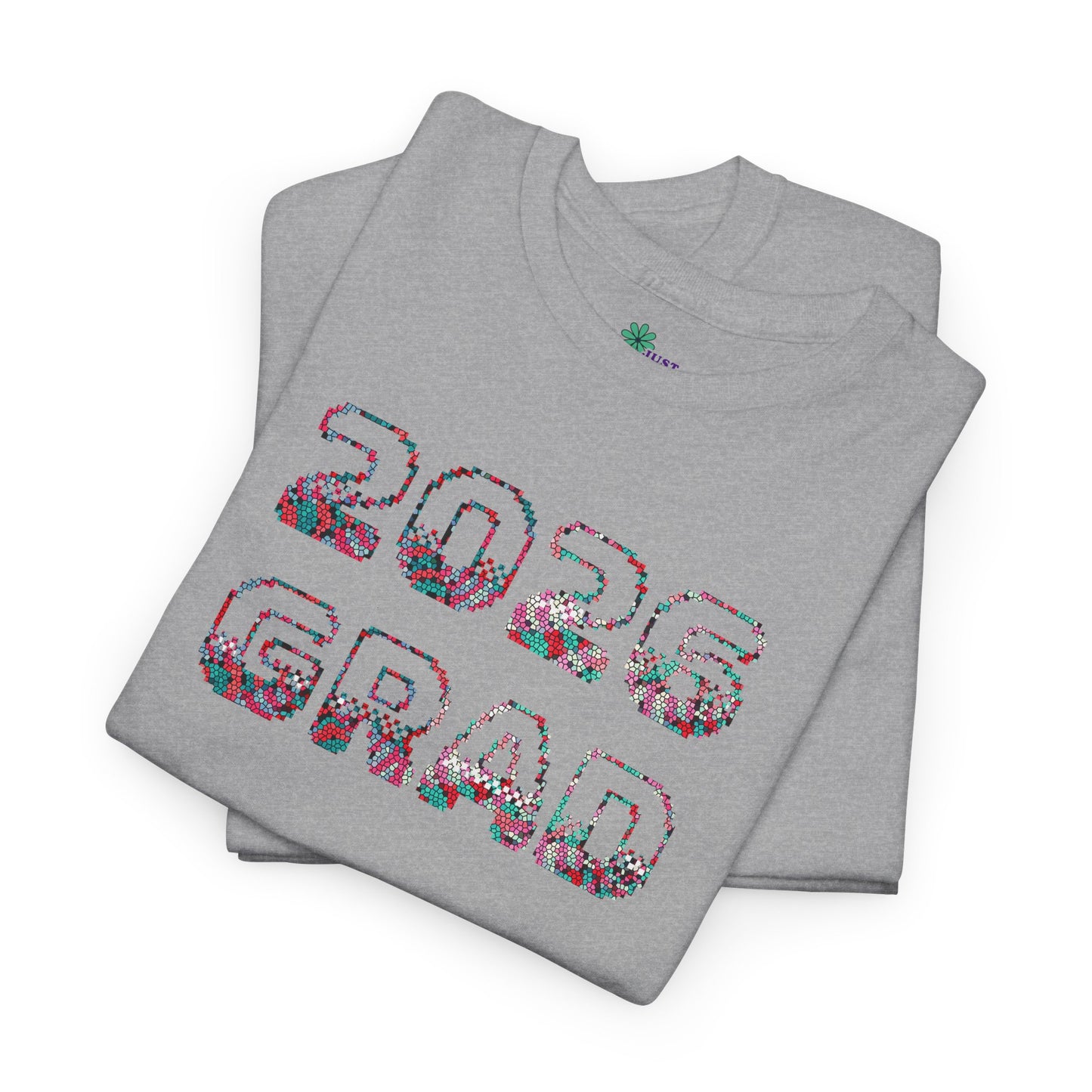 2026 Pixelated Grad T-Shirt Team Supporter — Personalized Back Name Senior Class Tee - Nensensical