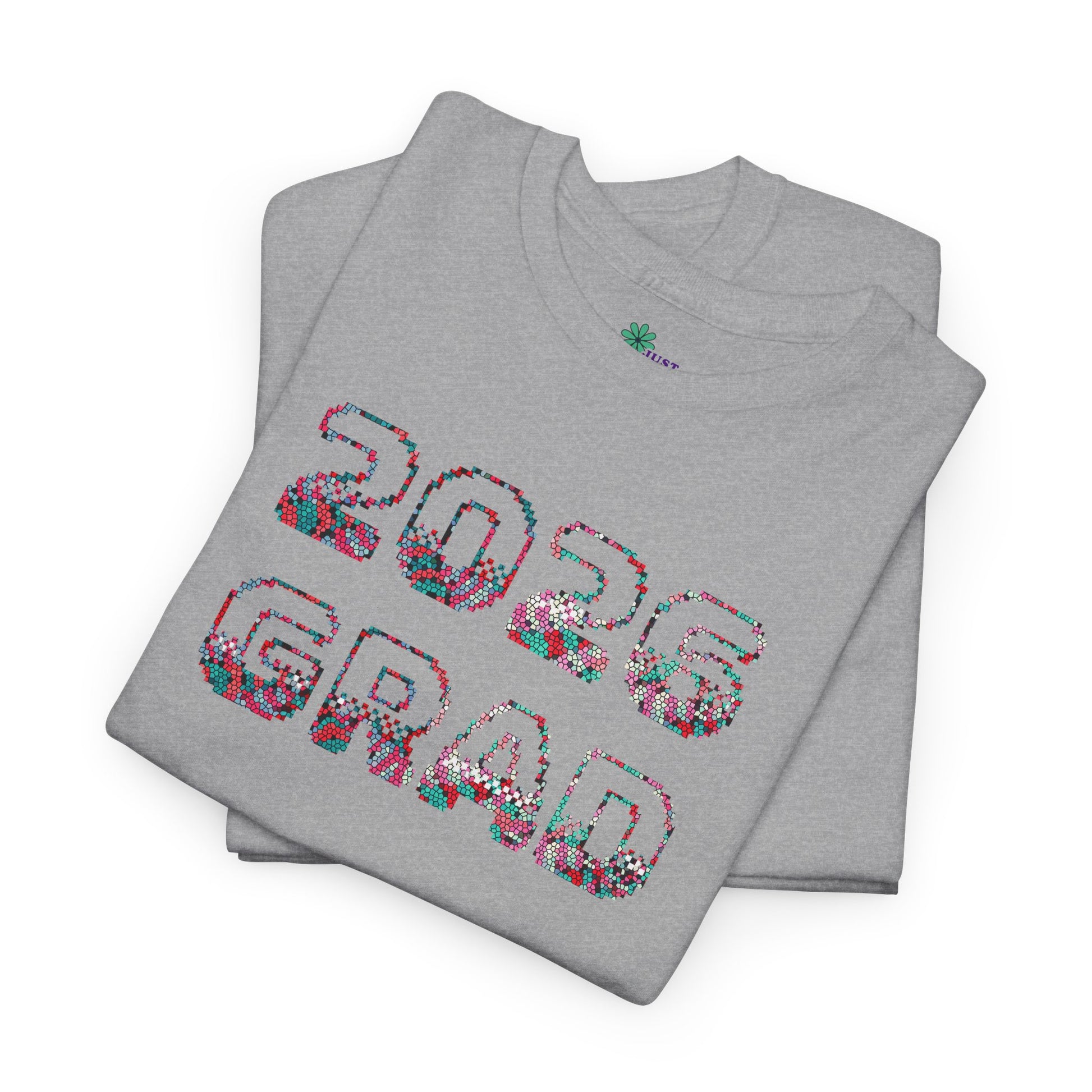 2026 Pixelated Grad T-Shirt Team Supporter — Personalized Back Name Senior Class Tee - Nensensical