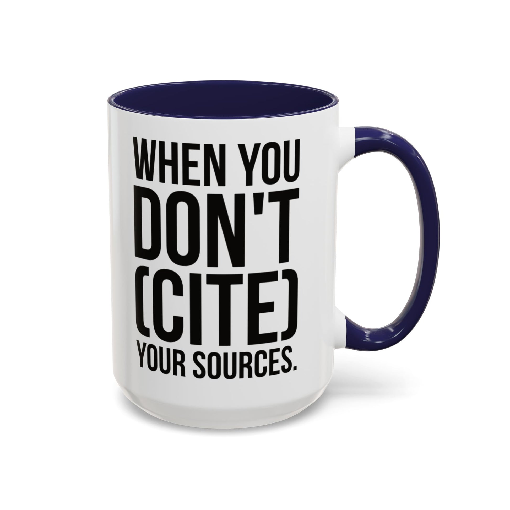 Bruh... It's Lowkey Sus — Accent Coffee Mug (Academic/Teacher Humor) - Nensensical