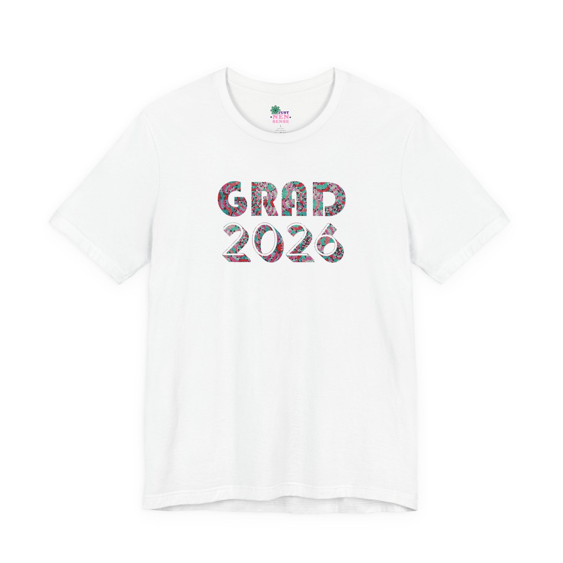 Personalized Graduation T-Shirt — Bold Colorful Name Graphic - Nensensical