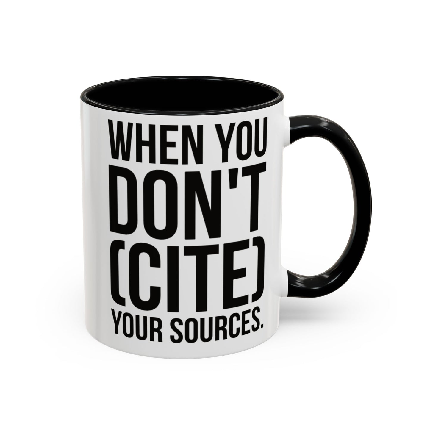 Bruh... It's Lowkey Sus — Accent Coffee Mug (Academic/Teacher Humor) - Nensensical