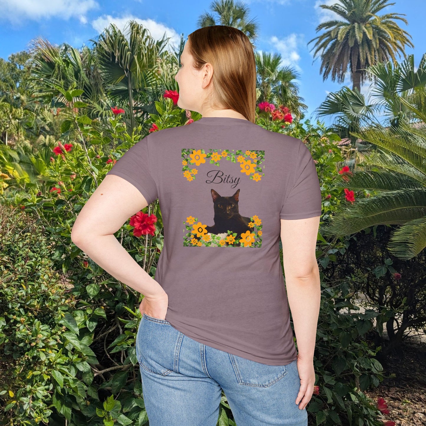 Funny Cat Lover Dog Lover Tee - Personalizable Unisex Softstyle T-Shirt