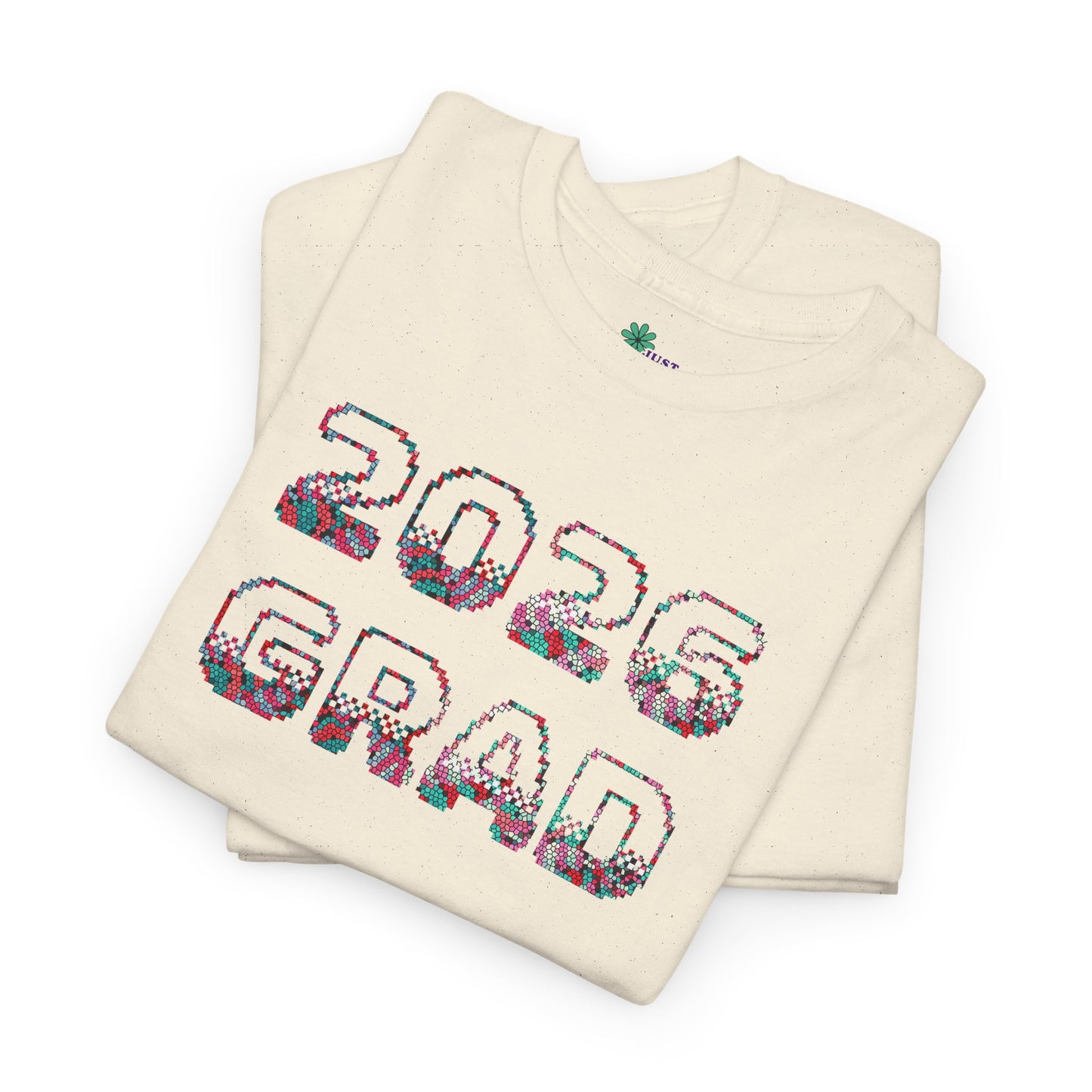 2026 Pixelated Grad T-Shirt Team Supporter — Personalized Back Name Senior Class Tee - Nensensical