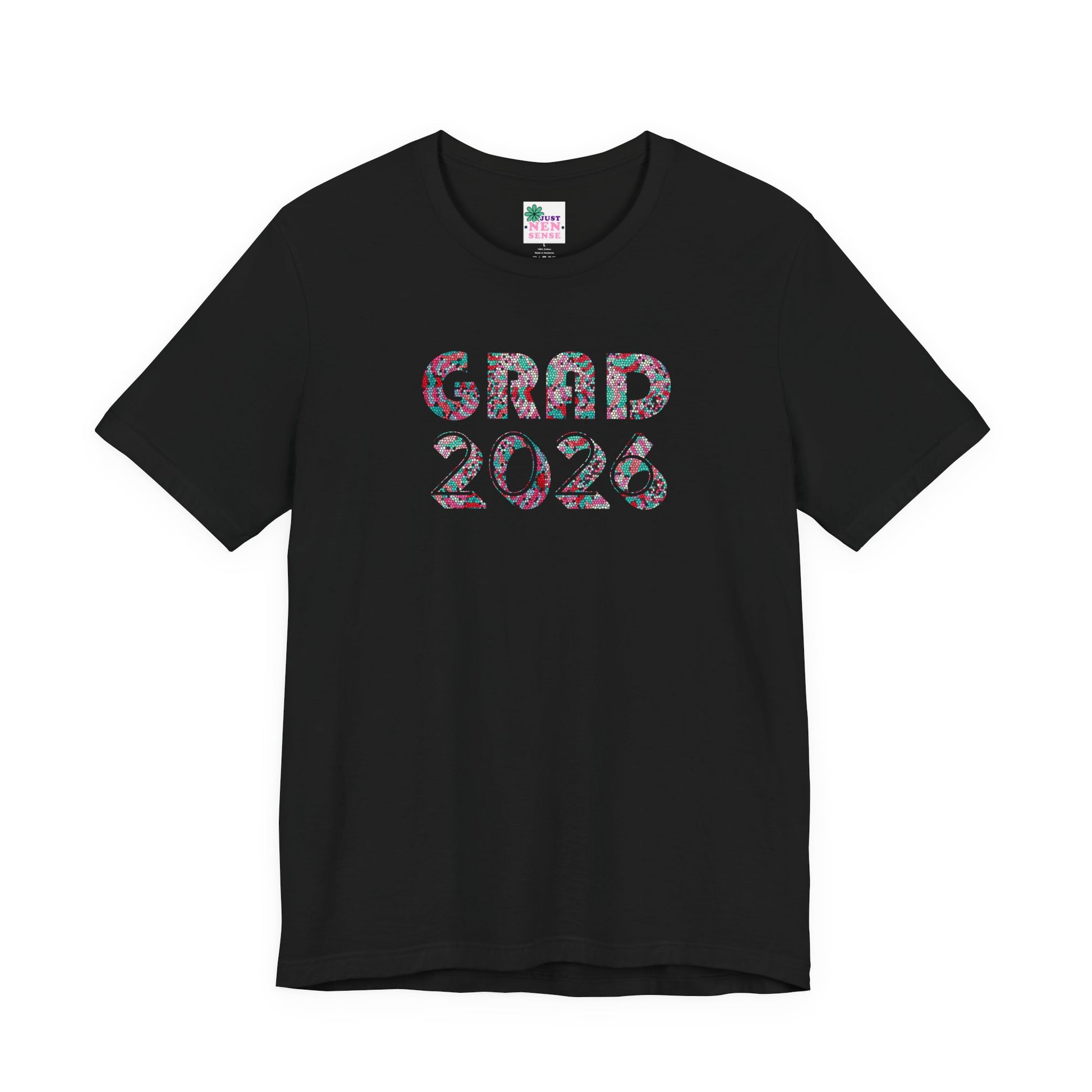 Personalized Graduation T-Shirt — Bold Colorful Name Graphic - Nensensical