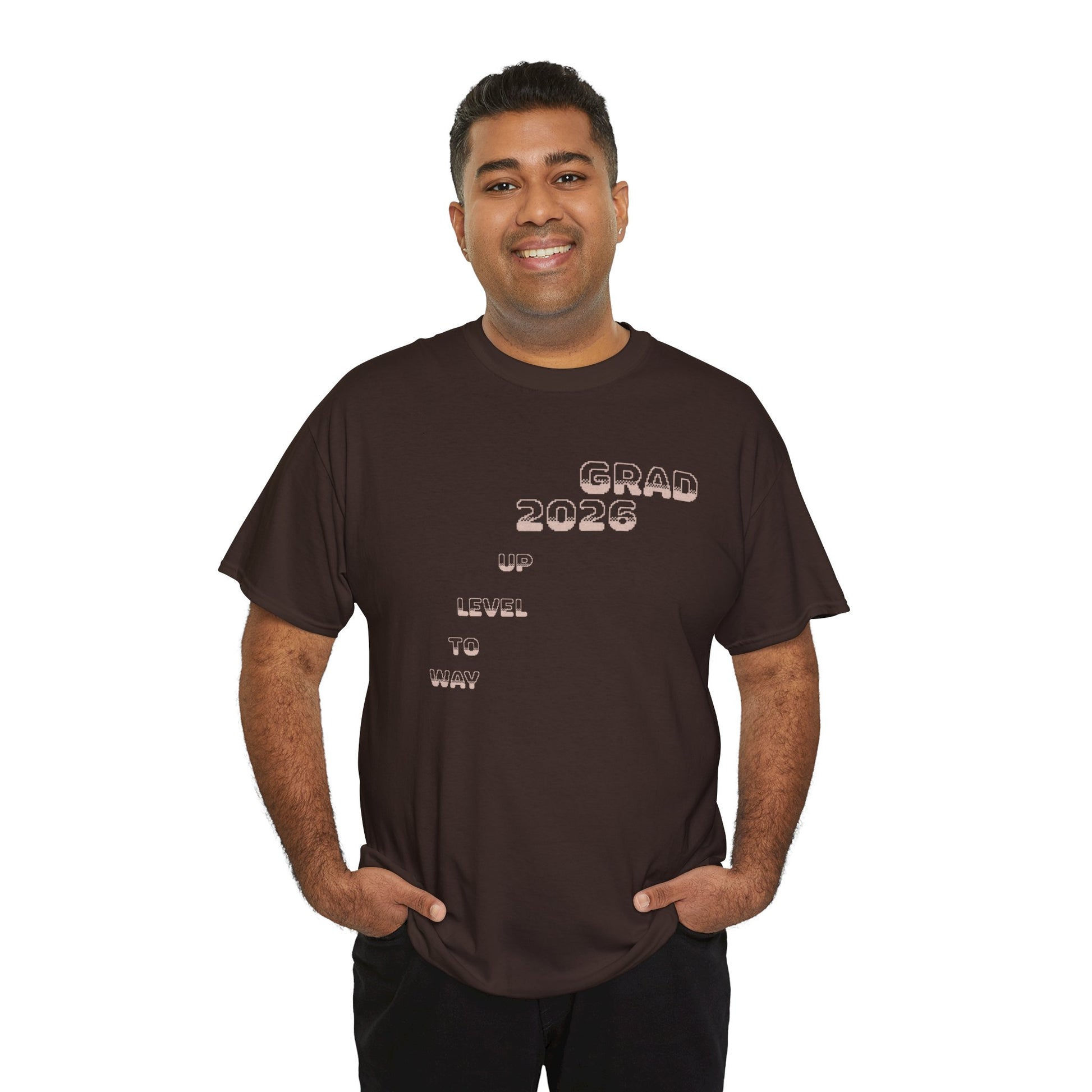 Personalized Graduation T-Shirt — Way to Level Up Custom Name Grad Tee - Nensensical