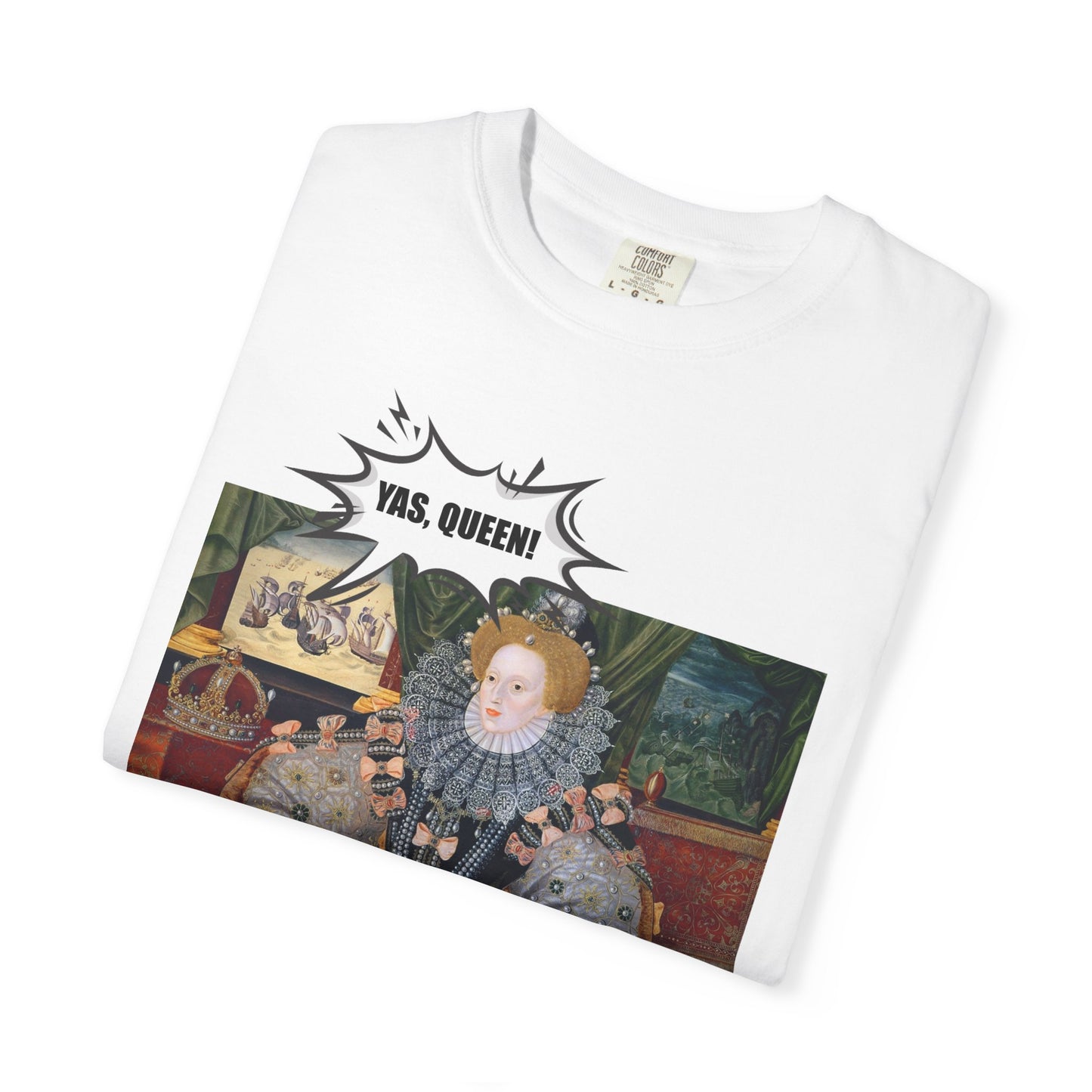 Queen Elizabeth I Armada Painting Joke T-shirt